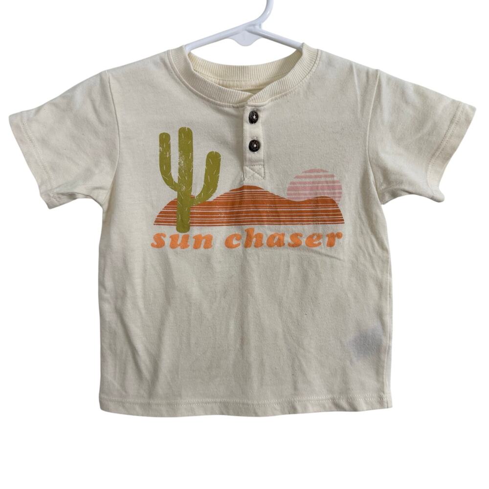 Art Class Sun Chaser Cactus Short Sleeve Graphic T Shirt Size 12 Months
